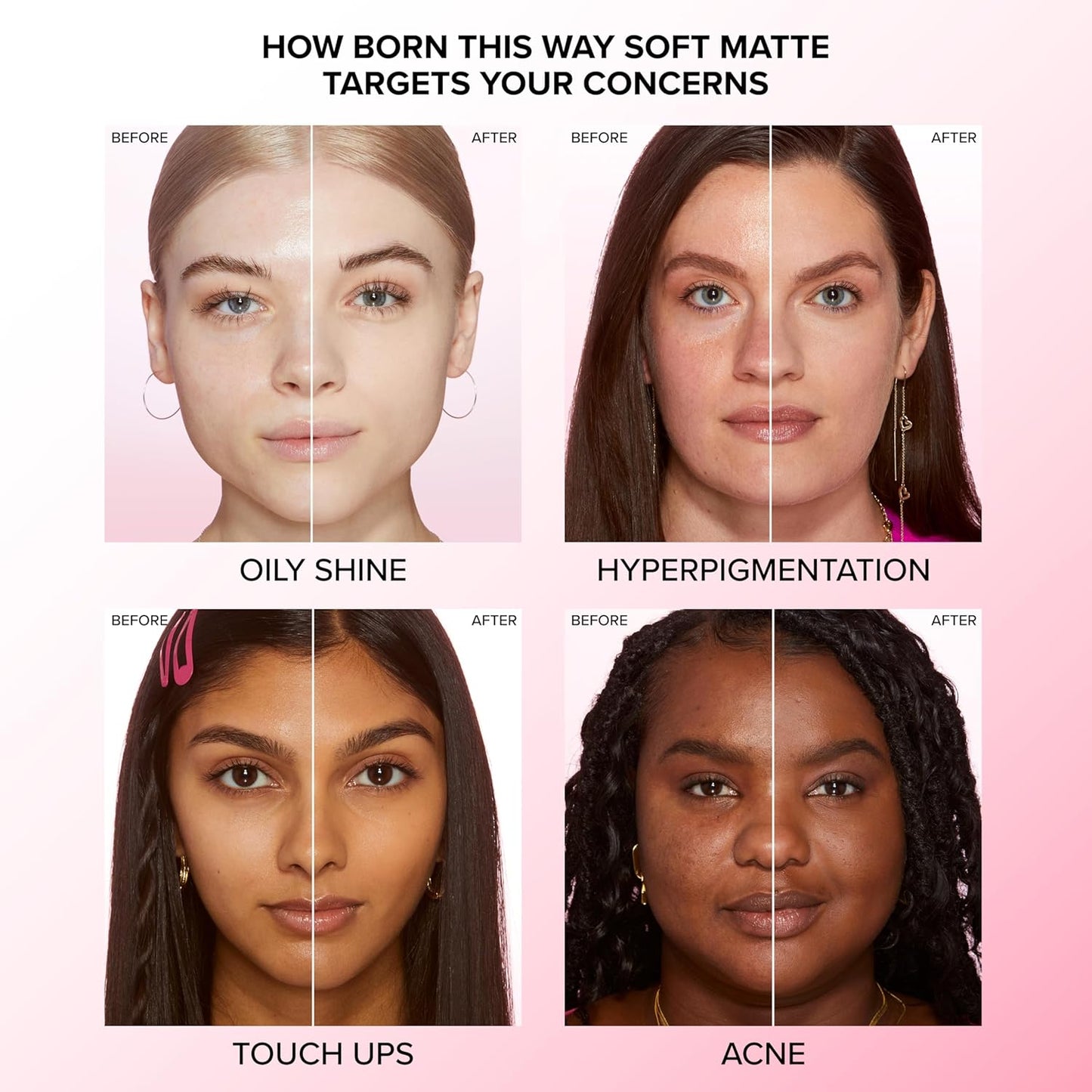 Too Faced Born This Way Soft Matte Foundation - Hydrating, Blurring, Waterproof | 1 Fl Oz for All-Day Oil Control