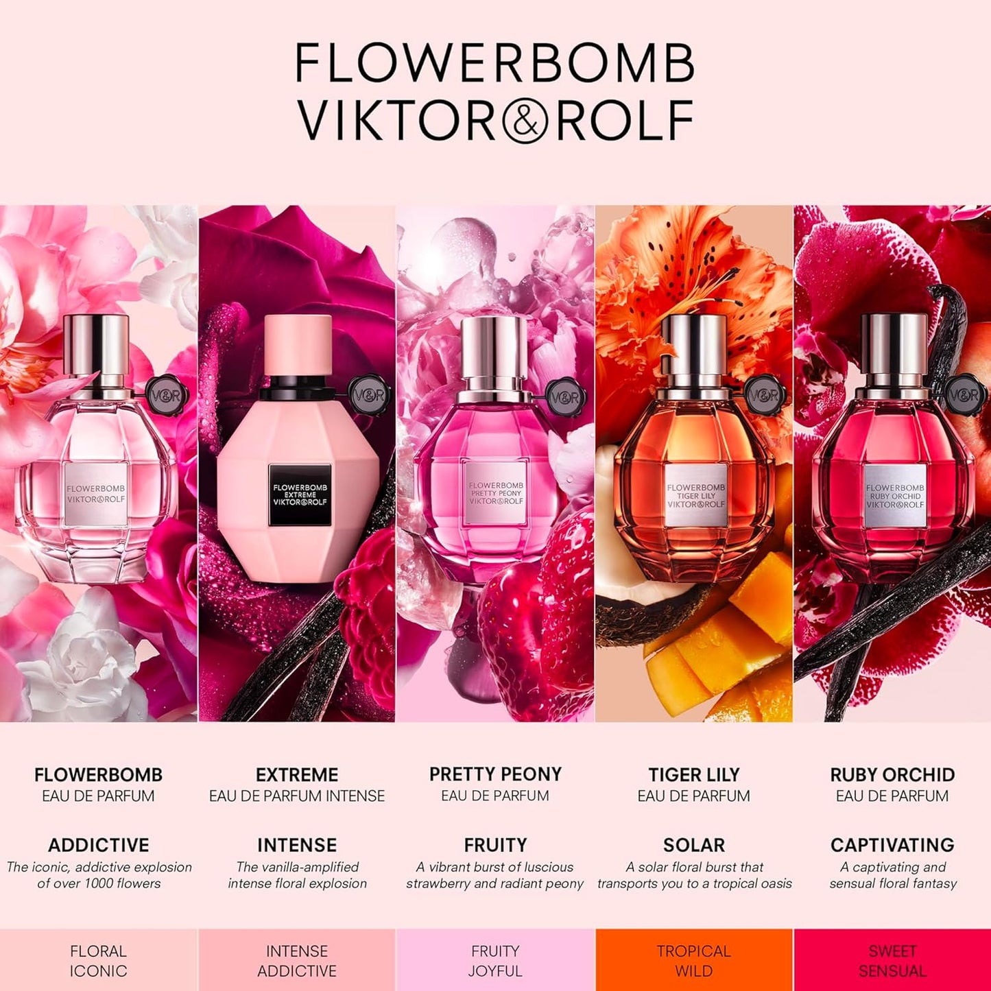 Viktor&Rolf - Flowerbomb Eau de Parfum - Women's Floral & Woody Fragrance - Notes of Rose, Peony & Patchouli