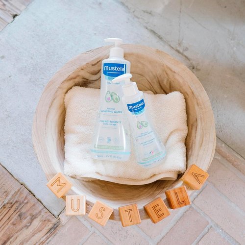 Mustela Baby Cleansing Water - No-Rinse Micellar Formula with Natural Avocado & Aloe Vera - 1 or 2-Pack Options