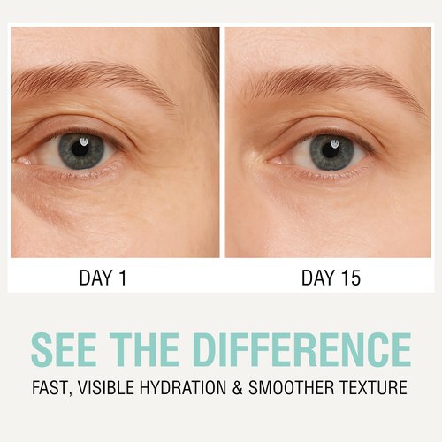 NOVEHA Hydrating Eye Cream for Sensitive Skin, Eye Moisturizer for Dry Eyelids & Around Eye, Vegan Ceramide Eyelid Cream, Anti-Aging Eye Cream for Fine Lines & Puffiness, Fragrance-Free - 1 oz