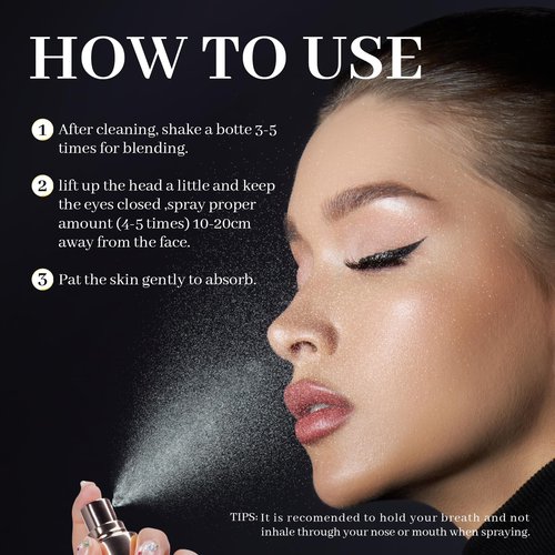 White Truffle First Spray Serum Deep Hydrating Face Mist Light-Weight Facial Mist Korean Skin Care Face Spray Serum for All Skin Types,Smooths & Firming Wrinkles - 3.38 Fl Oz.