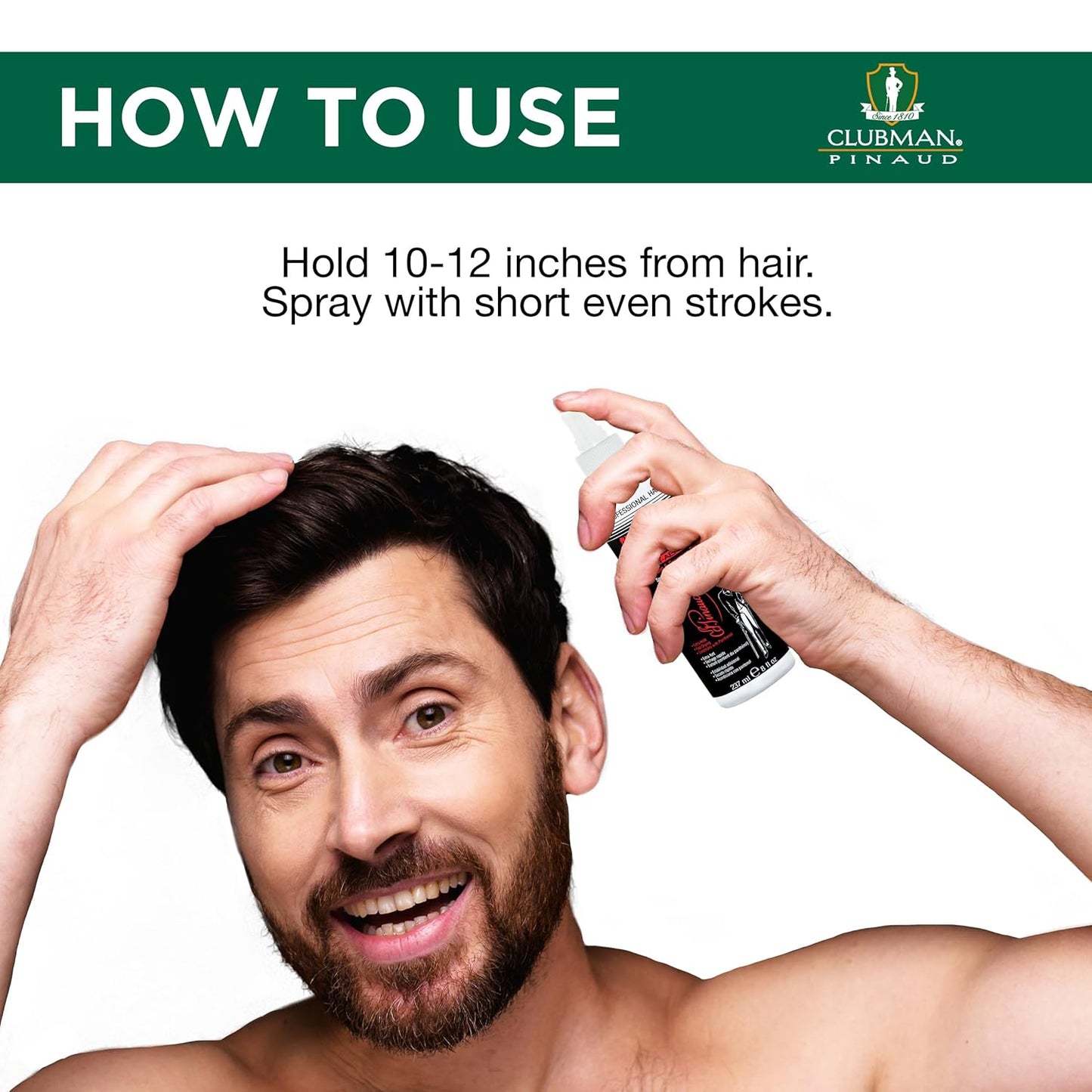 Clubman Supreme Hairspray - Extra Hold Styling & Grooming Spray for Men, 8 fl oz