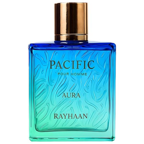 Rayhaan Pacific Aura - Citrus Aromatic Eau de Parfum Spray for Men | Fresh Mint & Amber, 3.4 oz