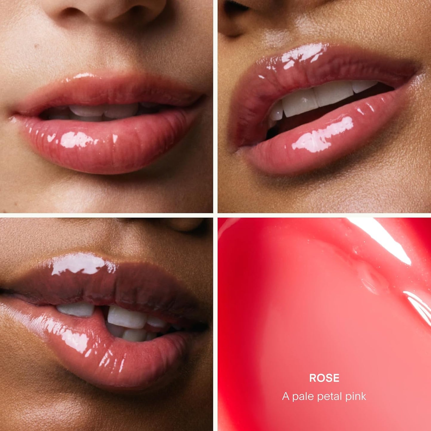 U Beauty The PLASMA Tinted Lip Compound - Hydrating Anti-Aging Lip Gloss with Hyaluronic Acid & Peptides, Rose - 15 mL