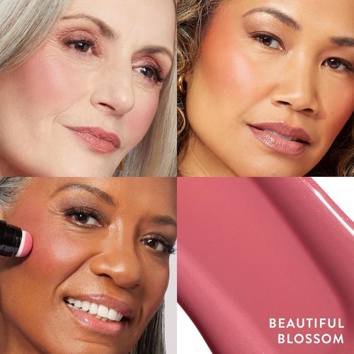 Laura Geller New York Serum Blush Tint - Lightweight Liquid Blush for Cheeks | Beautiful Blossom Color