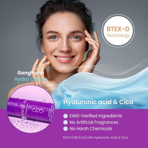 Hydro Cream - Ultra-Hydrating Face Moisturizer for Glowing Skin | 50ml with Hyaluronic Acid & Cica