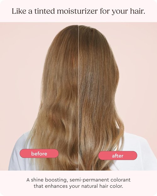 Glaze Supergloss Color Conditioning Gloss - Hydrating Semi-Permanent Hair Color & Shine Boost - 6.4 Fl Oz | Brilliant Bronde