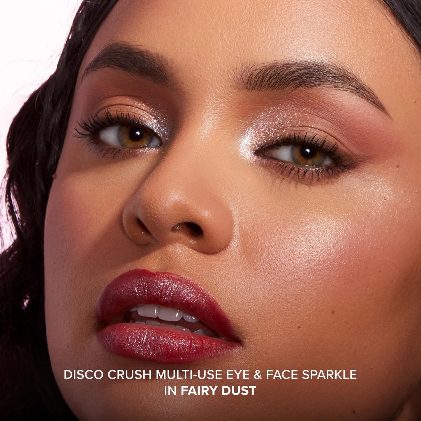 Too Faced Disco Crush Glitter - High Shine Multi-Use Eye & Face Sparkle | Iridescent Multichrome, 0.05 Ounce