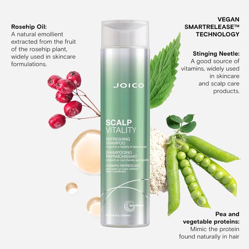 Joico Scalp Vitality Refreshing Shampoo - Supports Healthy Scalp Balance | 10.1 Fl Oz