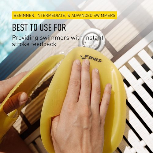 FINIS Agility Swim Paddles - Strapless Design for Enhanced Stroke Technique - Instant Feedback