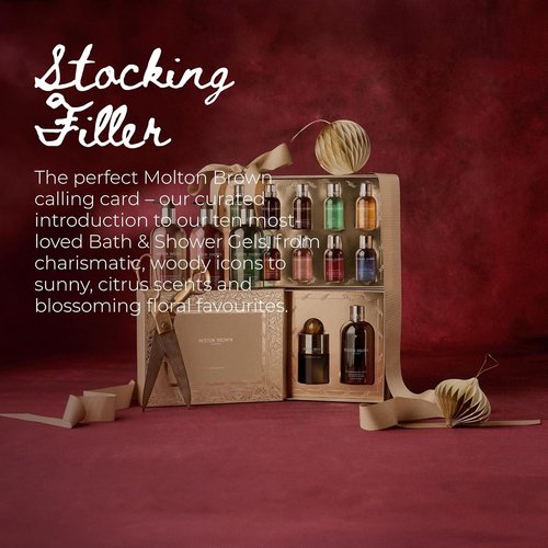 Luxury Scented Body Washes Gift Set by Stocking Filler | 10 x 1.7 fl. oz. for Christmas Beauty