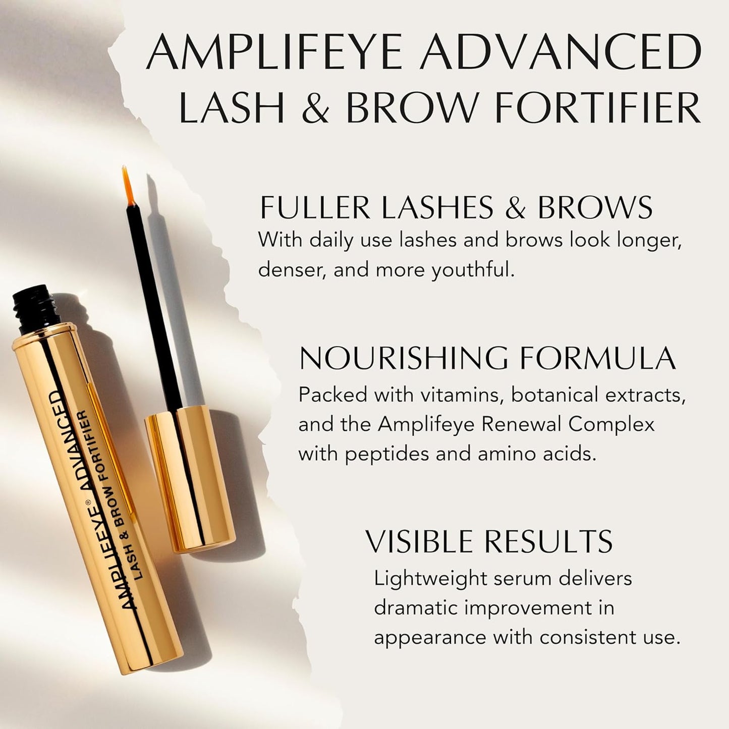 Xtreme Lashes Amplifeye Lash & Brow Fortifier Serum - Achieve Longer, Fuller Lashes & Brows | 0.25 Oz