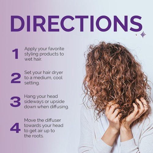 Curl Keeper Hair Dryer Diffuser - Pop-Up Silicone Attachment for Curly Hair | Travel-Friendly & Universal Fit