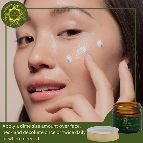 Regine Switzerland Daily Glow Face Moisturizing Cream - Ultra Hydrating with Vitamin E & Jojoba Oil | 2oz for Dry, Sensitive Skin