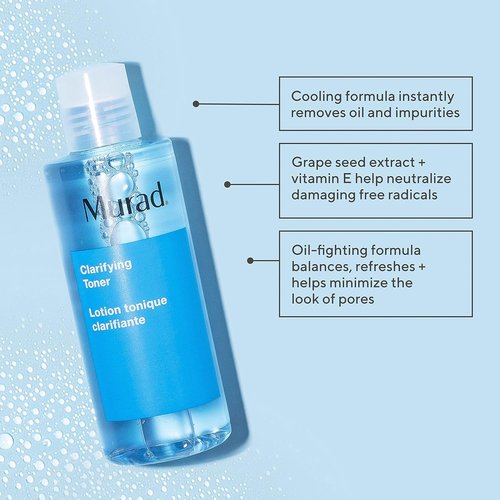 Murad Clarifying Toner - Oil-Control Face Toner with Witch Hazel & Cucumber for Pore Minimization | 6 Fl Oz