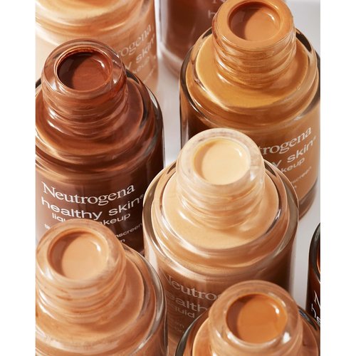 Neutrogena Healthy Skin Liquid Foundation - Lightweight Medium Coverage with SPF 20 | Nude 40, 1 fl. oz