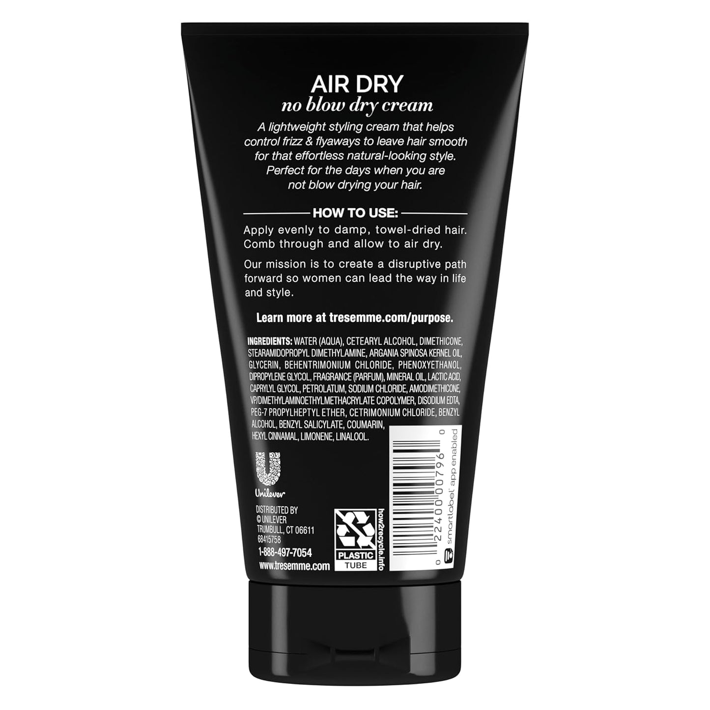 TRESemmé Air Dry Smoothing Cream - Hydrating Styling Cream for Frizzy Hair | 5 oz