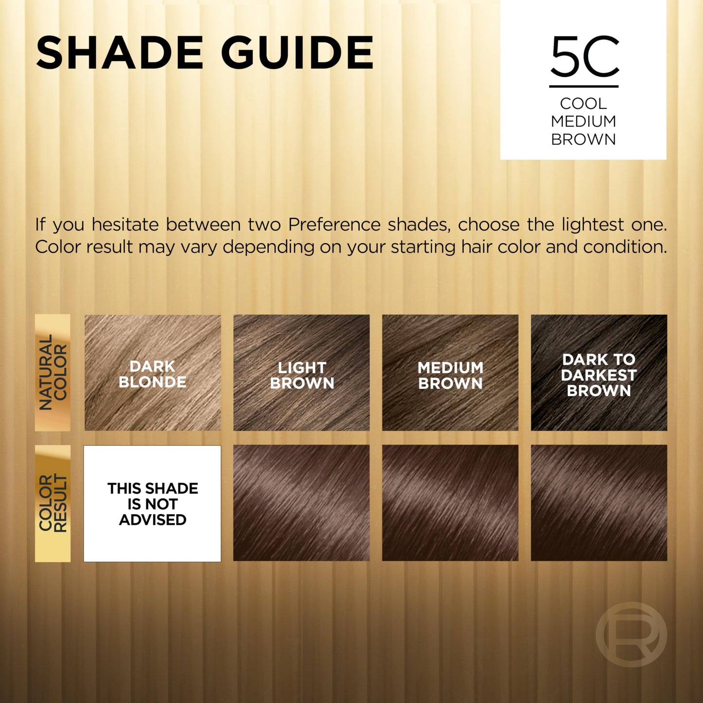 L'Oreal Paris Superior Preference Fade-Defying + Shine Permanent Hair Color, 5C Cool Medium Brown, Pack of 1, Hair Dye