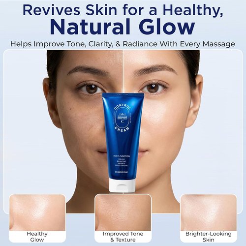 CHARMZONE Control Cream - Exfoliating Face & Body Massage Cream for Sebum & Dead Skin Removal | Hydrating Moisturizer (150ml / 5.07 fl oz)