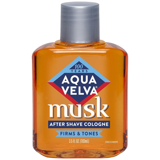 Aqua Velva After Shave - Musk Scent for Refreshing Post-Shave Comfort | 3.5 Ounce