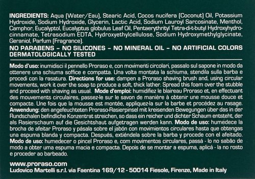 Proraso Shaving Soap - Rich Lather for a Smooth Shave | Classic Eucalyptus Scent