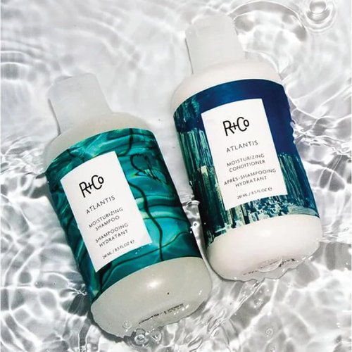 R+Co Atlantis B5 Shampoo & Conditioner Travel Set - Deep Hydration & Repair for Dry Hair | Vegan | 2oz (Pack of 2)