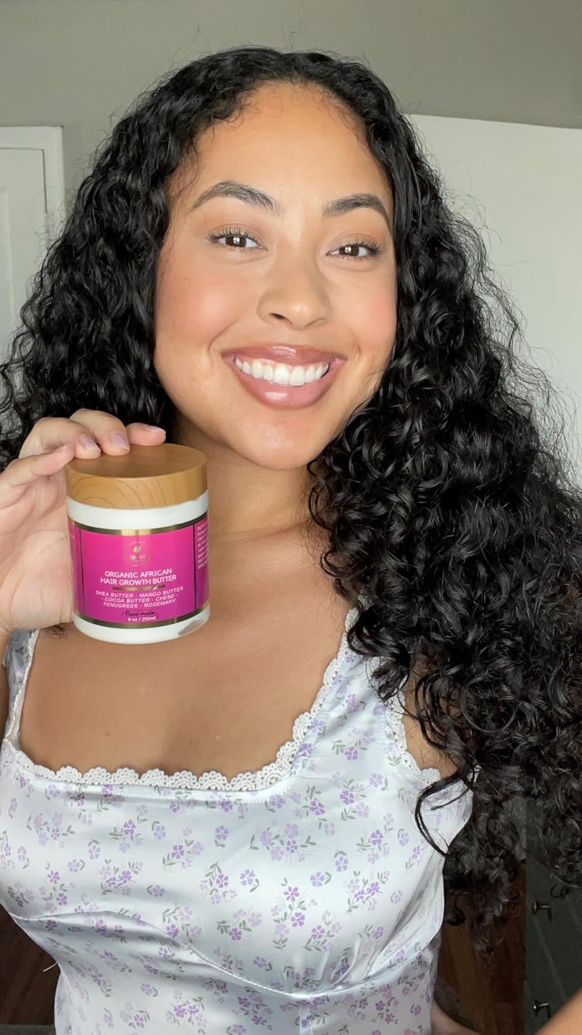 Chebe Hair Growth Butter - Ayurvedic Deep Conditioner with Shea & Cocoa for All Hair Types | 8 oz