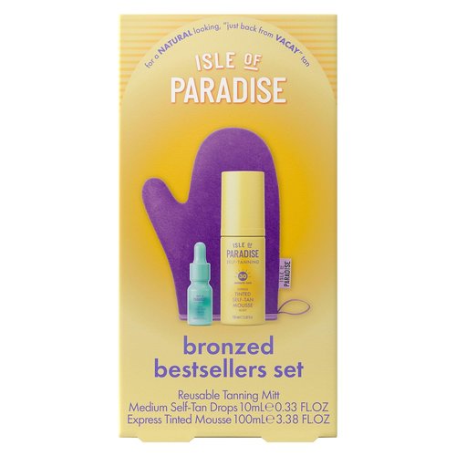 Isle of Paradise Self-Tanning Set | 3-Piece Bronzed Bestsellers with Hydrating Formula & Streak-Free Finish