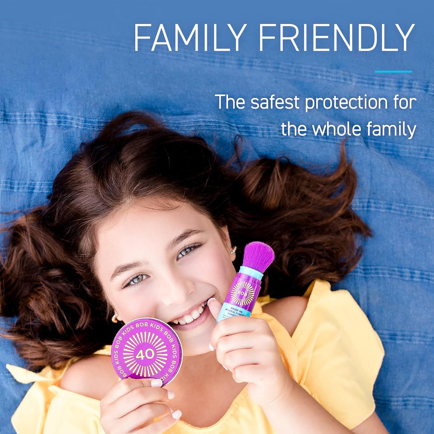 BOB KIDS SPF 30 Mineral Powder Sunscreen & SPF 40 Sun Protection Balm - Broad Spectrum, Water Resistant