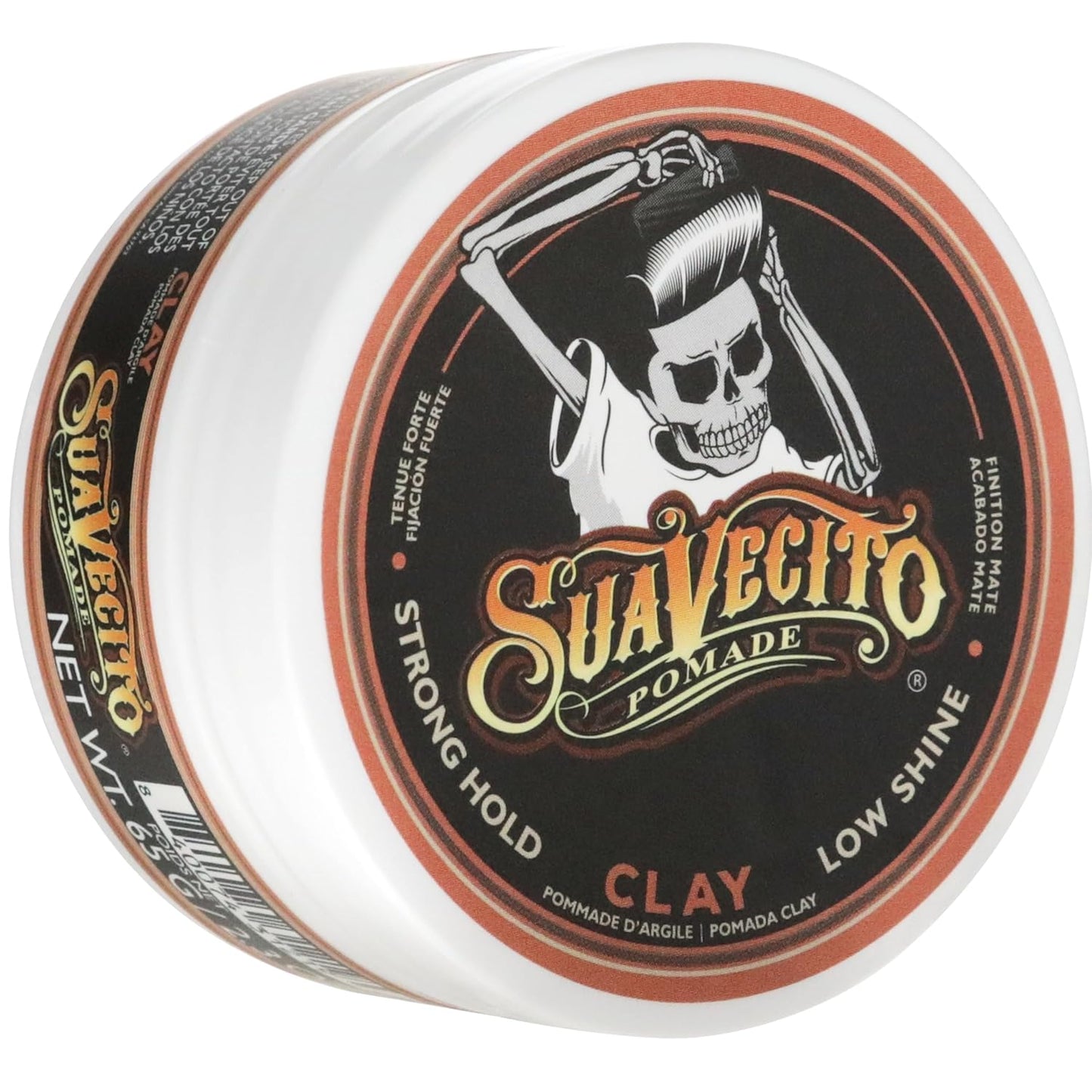 Suavecito Pomade Firme Clay for Men - Strong Hold & Low Shine Matte Finish - 2.3 oz Professional Hair Styling Clay