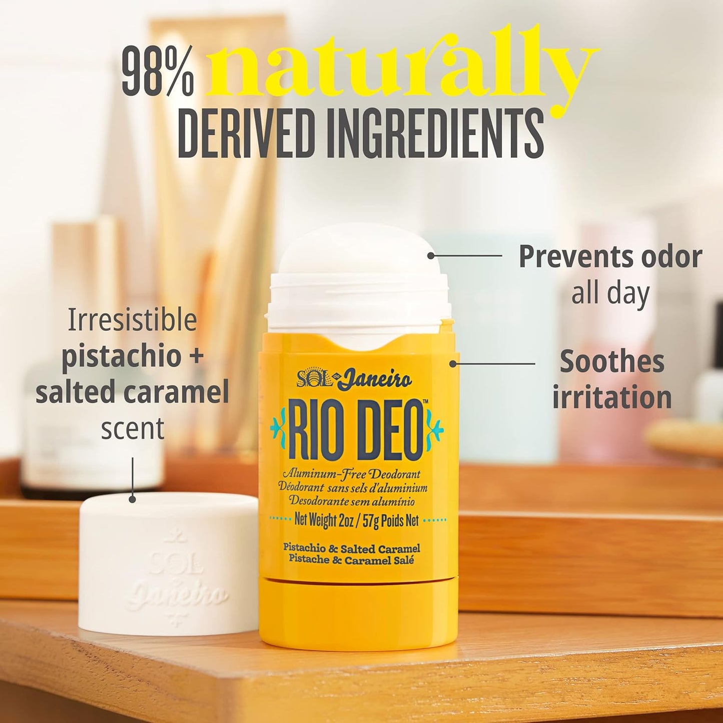 Sol de Janeiro Rio Deo - Aluminum-Free Deodorant Refill Cartridge | Eco-Friendly & Long-Lasting