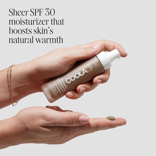 COOLA Organic Rosilliance Tinted Moisturizer - SPF 30, Dermatologist Tested, 1.5 FL Oz