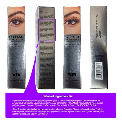 Lash Serum- Rapid Eyelash Growth Serum for tronger, Healthier Lashes & Brows, Vegan & Cruelty-Free (1 PCS)