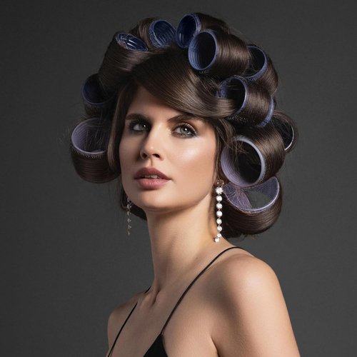 Fromm ProVolume Hair Rollers - Self-Grip Ceramic Ionic Set of 12 | Professional Grade for Volume & Soft Waves