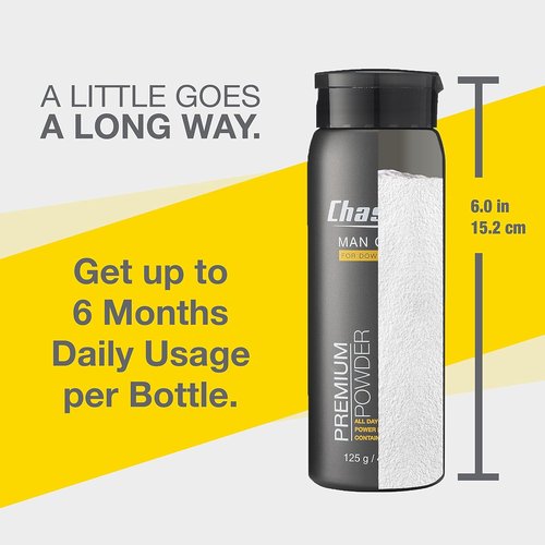 Chassis Ice Premium Body Powder - Talc-Free Odor-Absorbent Deodorant for Men | Anti-Chafing & Fresh Scent