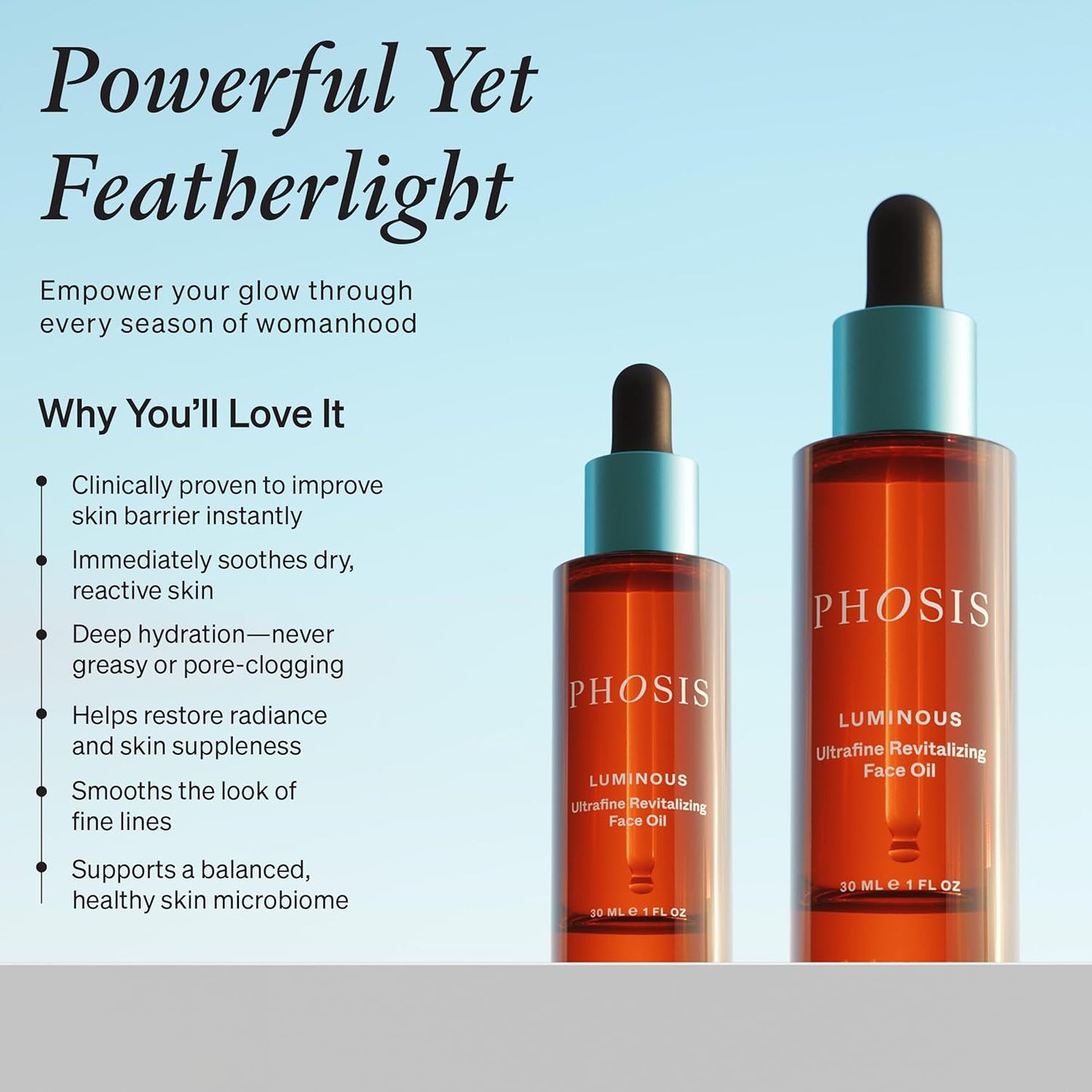 Skiennix Revitalizing Face Oil & Luminous Calm Deep Hydration Cream Set - Moisturizer Duo for Dry, Sensitive & Menopausal Skin - 1.7 fl oz + 1.0 fl oz