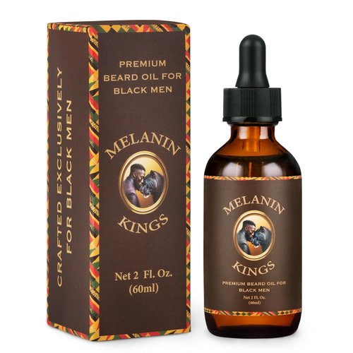 Melanin Kings Beard Oil for Black Men - 100% Natural Formula with Ancient African Ingredients - 2 Fl. Oz.