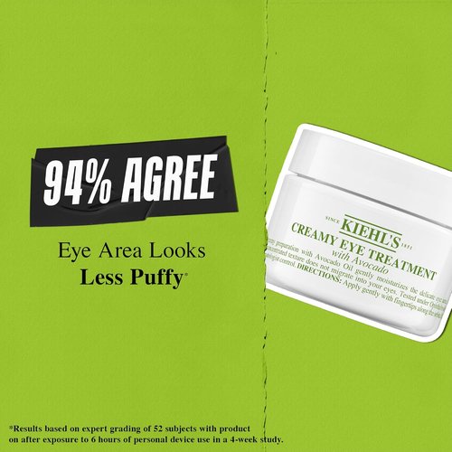 Kiehl's Avocado Eye Treatment - Nourishing Under Eye Cream for Puffiness & Dark Circles | Caffeine Infused