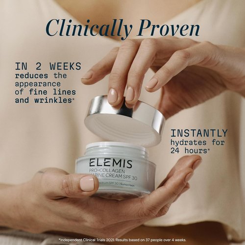 ELEMIS Pro-Collagen Marine Cream - Lightweight Anti-Wrinkle Daily Moisturizer with SPF 30