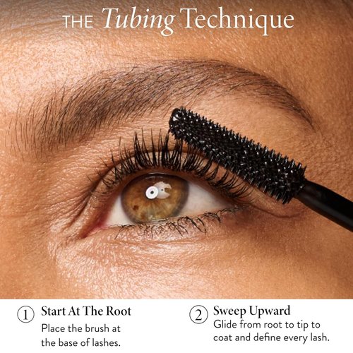 LAURA GELLER Long-n-Lifted Tubing Mascara – Lengthening & Lifting Mascara That Won’t Smudge or Flake – Gentle Tubing Formula Removes with Warm Water – Black