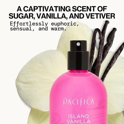 Pacifica Island Vanilla Spray Perfume - 2 Ounce | Long-Lasting Fragrance for All-Day Freshness