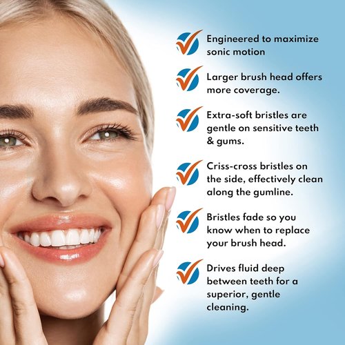 Philips Sonicare Replacement Brush Heads - Optimal Plaque Control for C1, C2, C3 Electric Toothbrushes