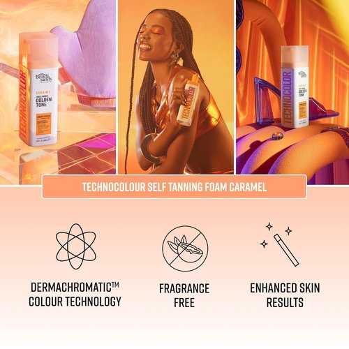 Bondi Sands Technocolor Self Tanning Foam - 1 Hour Express Formula for Hydrated, Natural Glow | 4 Shades Available