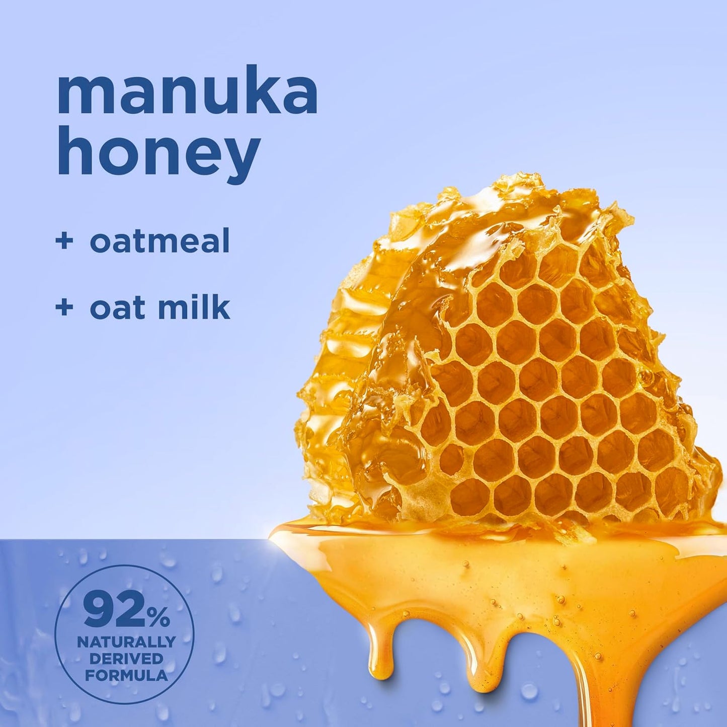 SheaMoisture Manuka Honey Oatmeal Body Wash - Smooth & Exfoliating Formula for 24H Moisture | 18 oz
