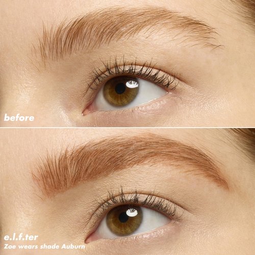e.l.f. Micro-Fine Brow Pencil, Waterproof Brow Color & Spoolie For Shaping Brows & Creating A Feathered Natural-Looking Finish, Vegan & Cruelty-Free, Auburn