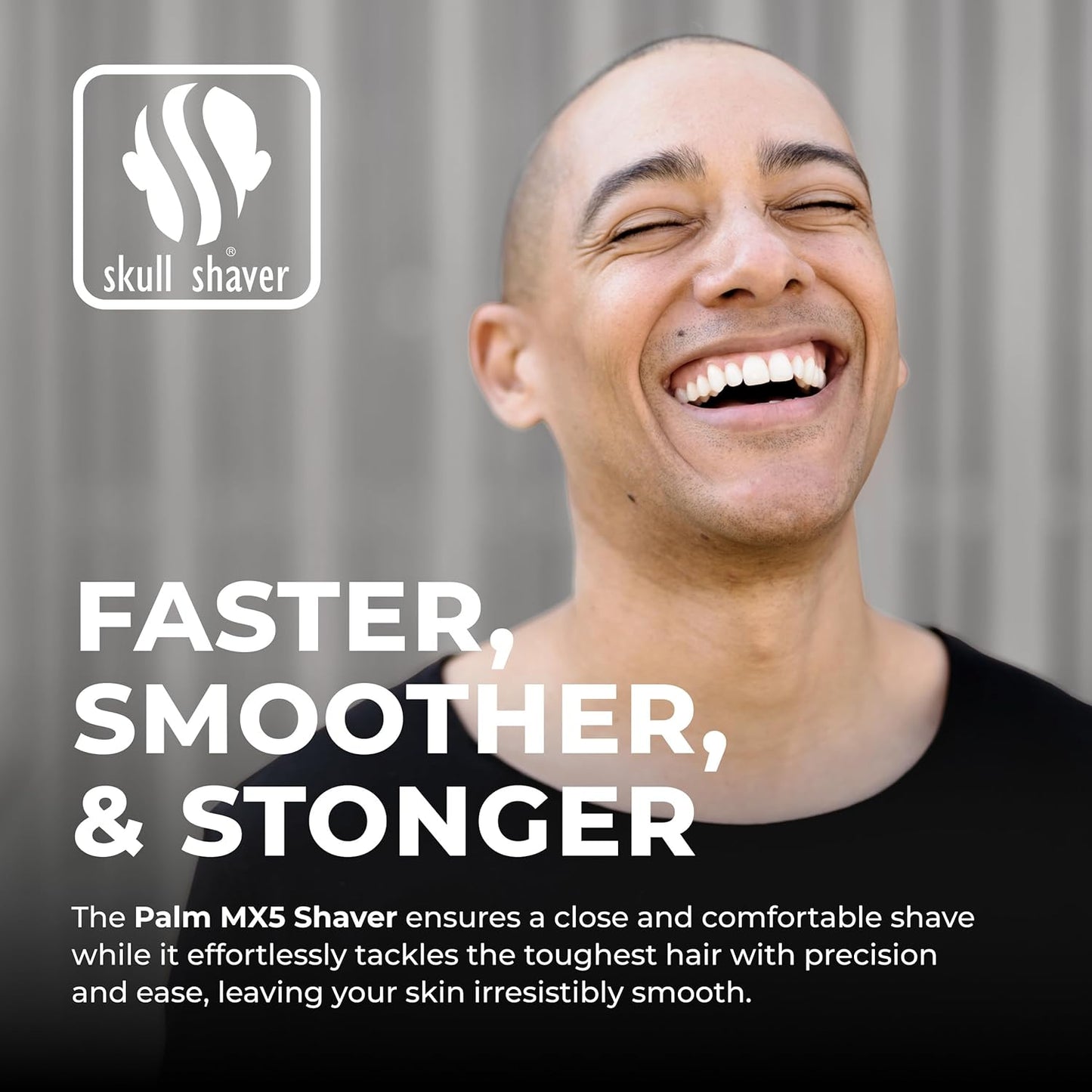 Skull Shaver - Palm MX5 Head & Face Shaver - Effortless Smooth Shave Experience