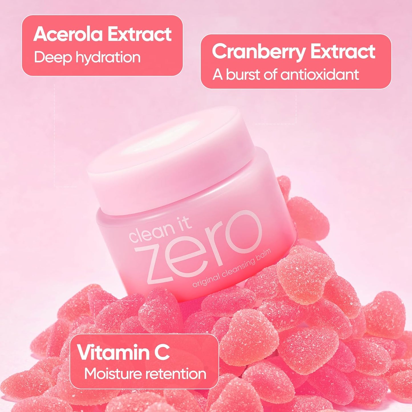 BANILA CO Clean It Zero Original Cleansing Balm - Vegan Korean Makeup Remover with Acerola Berry & Vitamin C | 180ml / 6.08 fl.oz