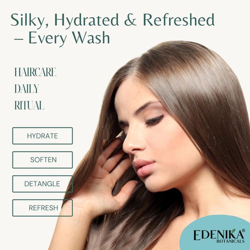 Edenika Botanicals Peppermint Conditioner - Refreshing & Hydrating Formula | 16 fl oz, Vegan, Sulfate-Free