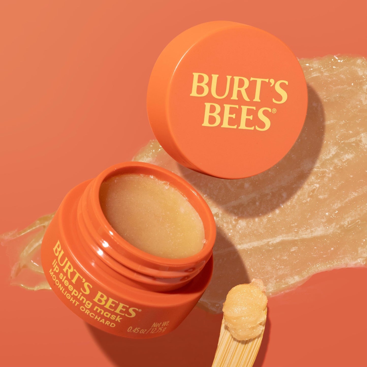 Burt’s Bees Moonlight Orchard Lip Sleeping Mask, With Hyaluronic Acid and Squalane Moisturizer To Instantly Hydrate Lips, Overnight Lip Mask, Lip Treatment, 0.45 oz.