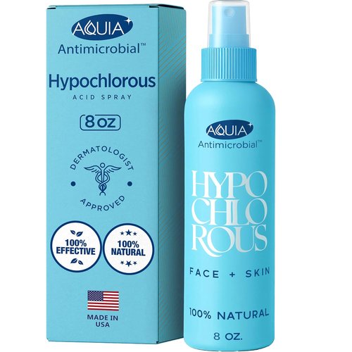 Hypochlorous Acid Spray - Antimicrobial Facial Cleanser for Acne & Skin Issues | 8oz Mist